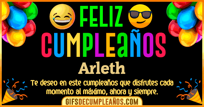 Feliz Cumpleaños Arleth